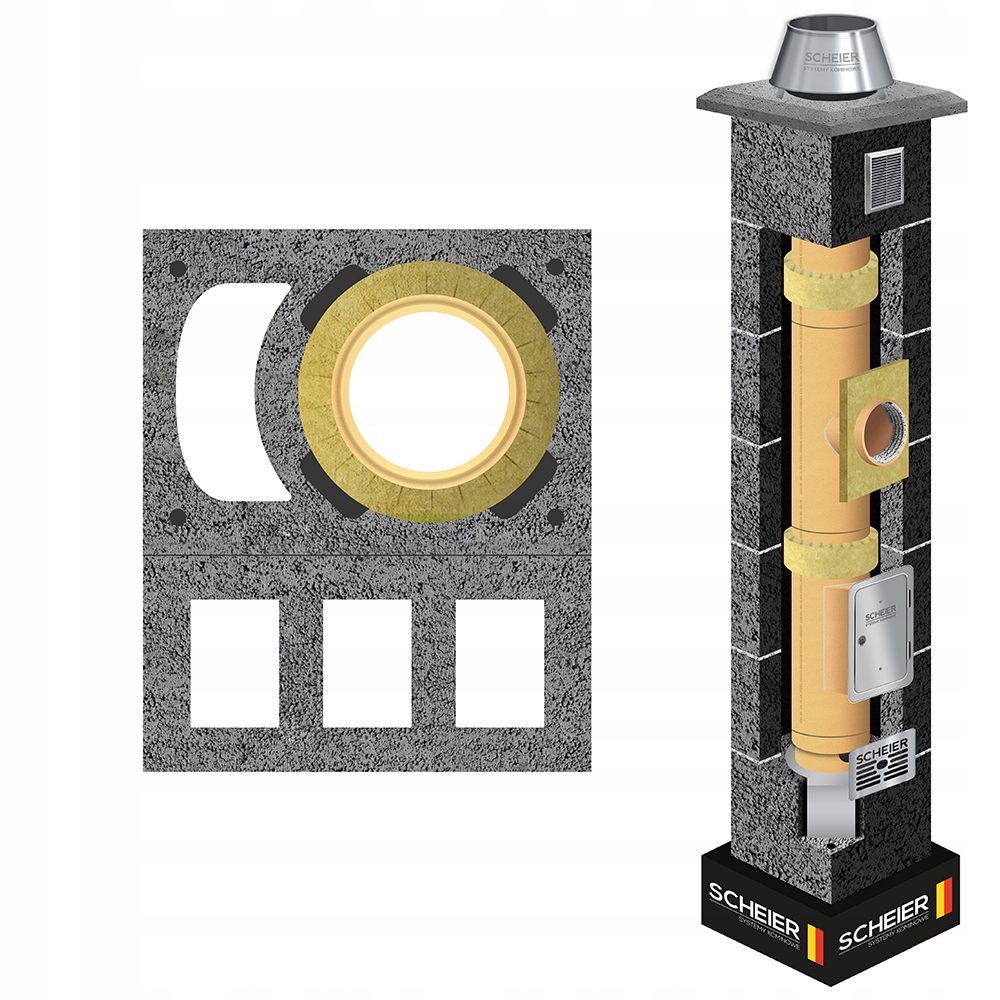 Keramický systémový komínový systém 160 12 m