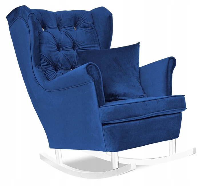 Fotel Gaja bujany uszak głęboko pikowany niebieski Kod producenta ROYAL 22