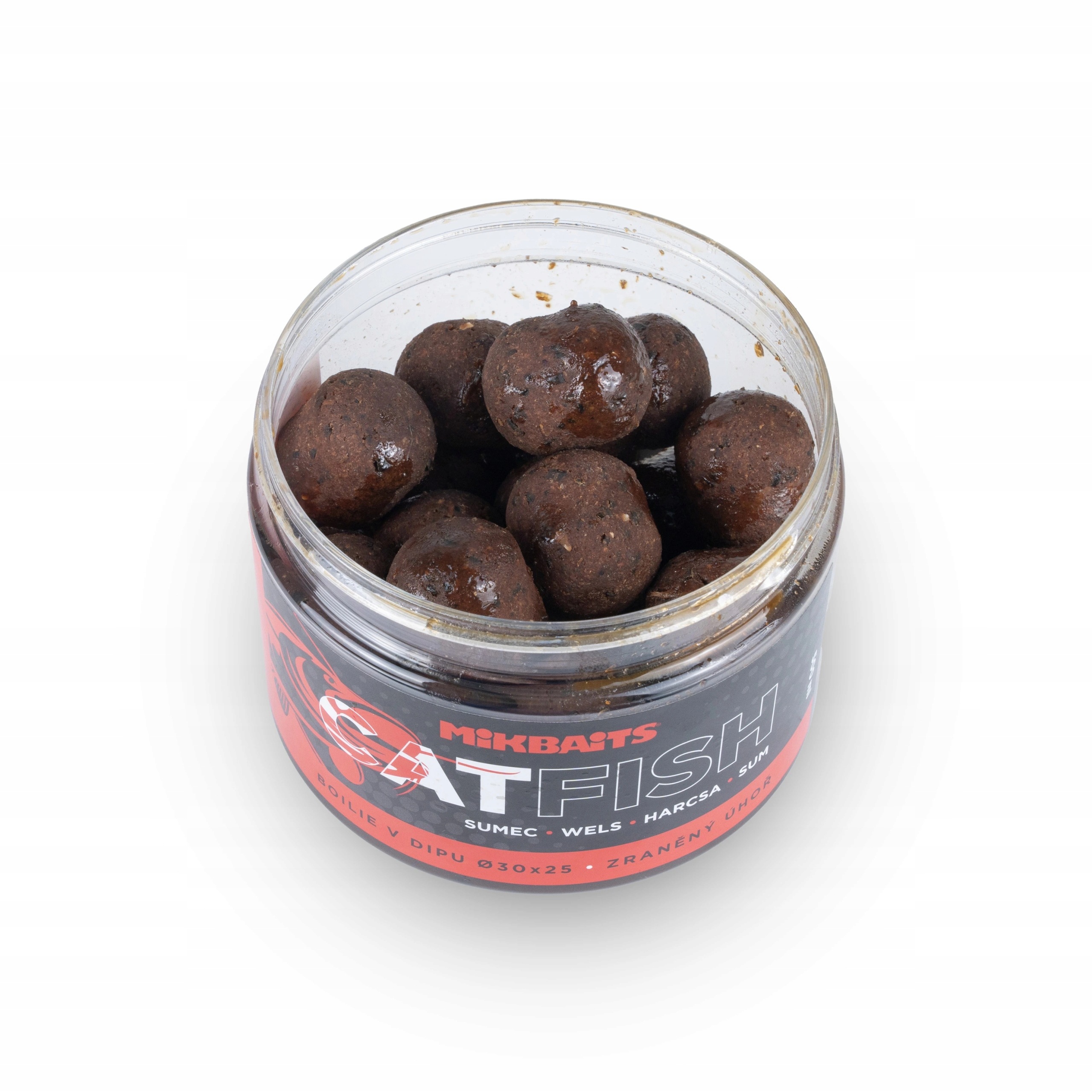 Mikbaits kulki proteinowe w dipie Catfish Zraniony węgorz 30x25mm 500ml