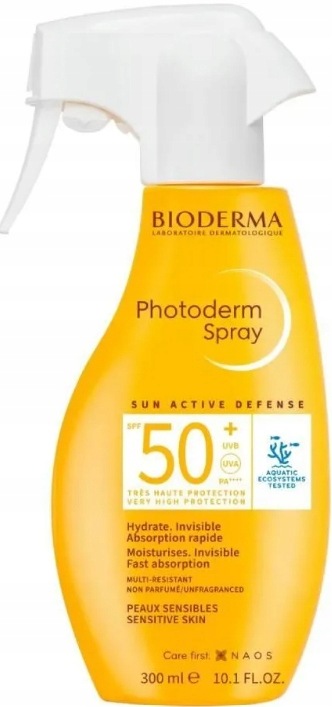Bioderma Photoderm Family Spray 300ml Lekki Spray Przeciwsłoneczny Spf 50+