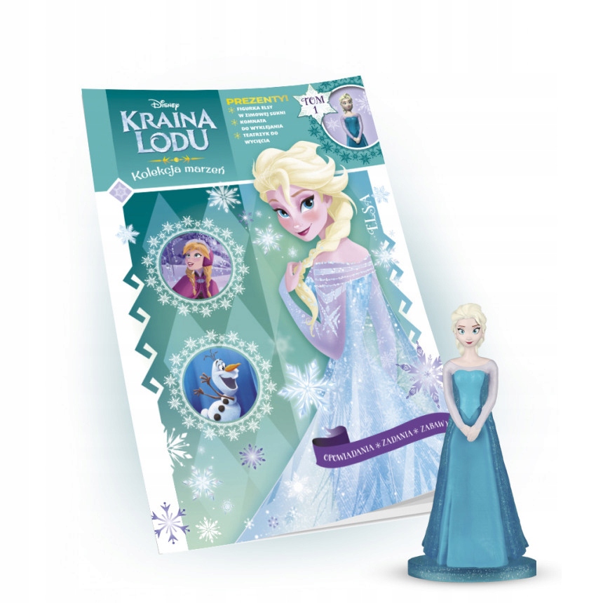 Kraina Lodu Elsa W Zimowej Figurka Naklejki Tom 1
