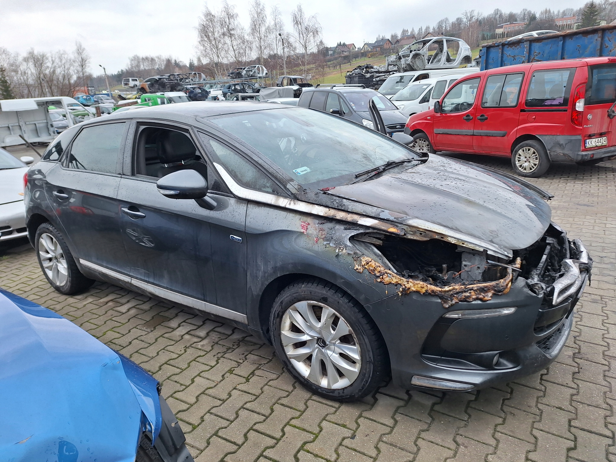 CITROEN DS5 5D 11- window bodywork left rear part rear