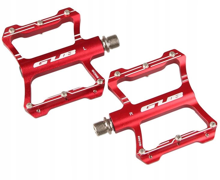 Pedały rowerowe Gub GC008 Platformowe mtb Czerwone