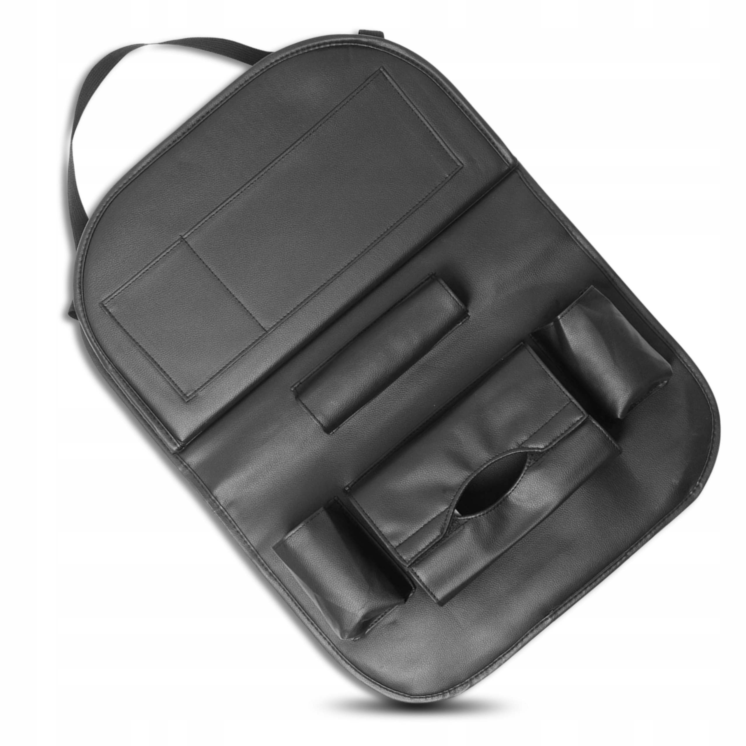 Organizer Na Fotel Osłona Ochraniacz Na Oparcie Do Auta Skóra z Kieszeniami