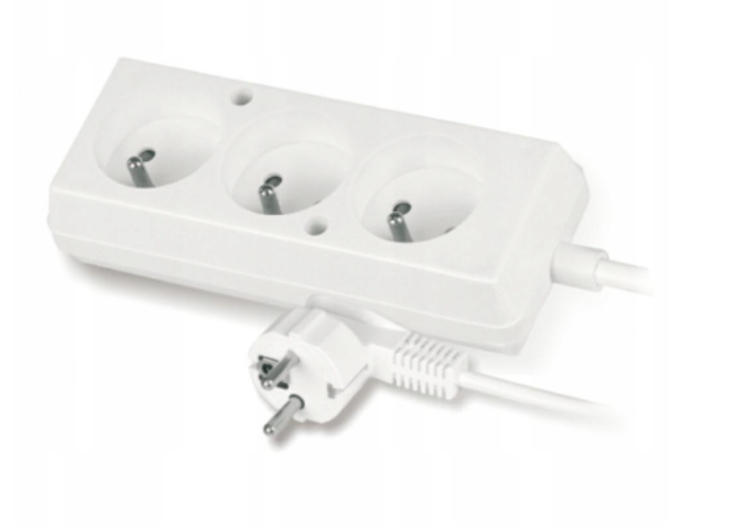 PRZEDŁUŻACZ SIECIOWY Z UZIEMIENIEM 3 GNIAZDA 5M