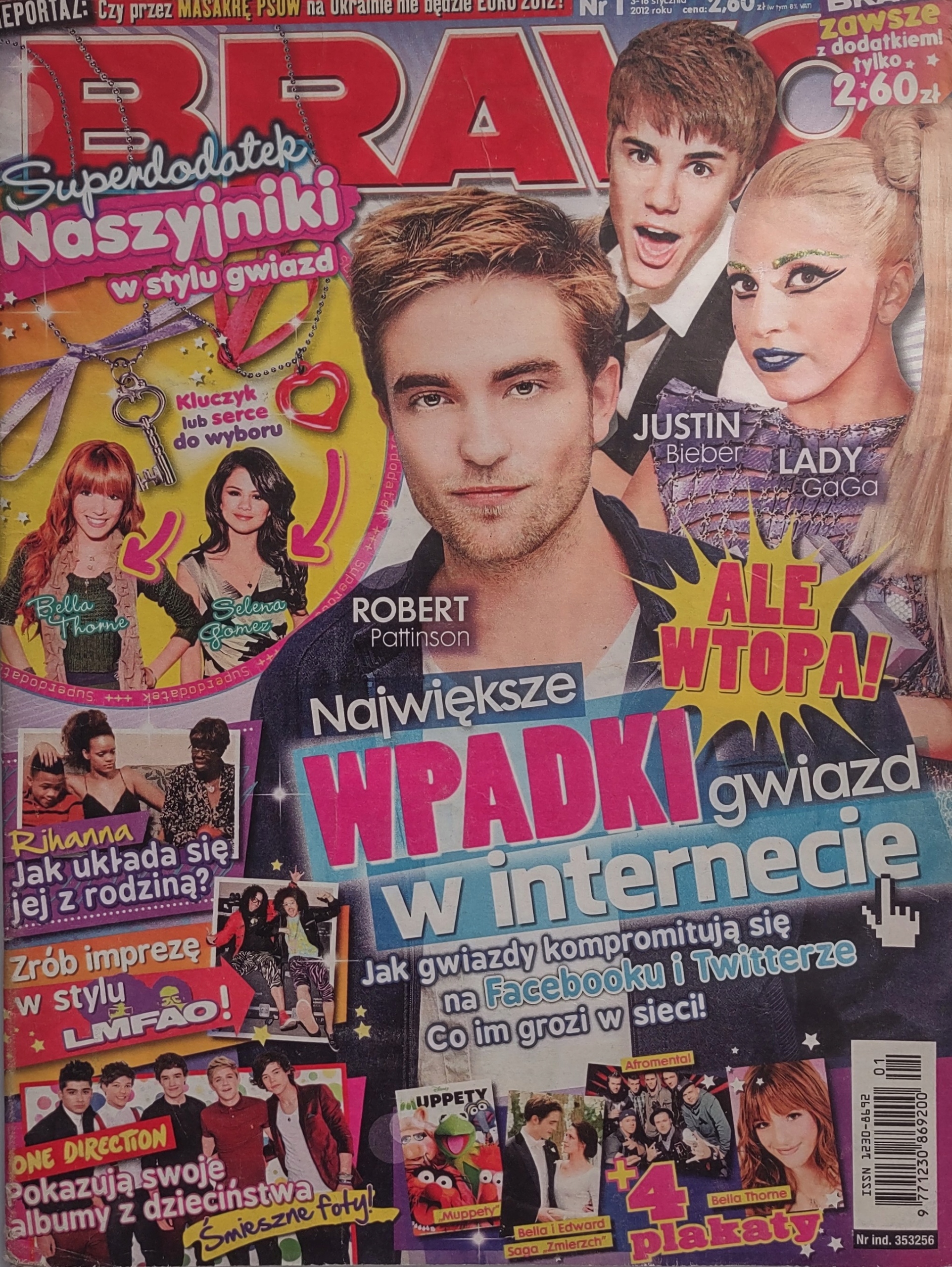 Bravo 1 2012 są plakaty, brak dodatków Lady Gaga Rihanna