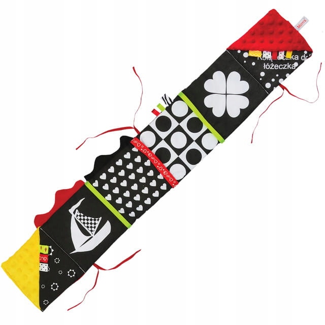 

Kontrastowa książeczka do łóżeczka czarno-biała