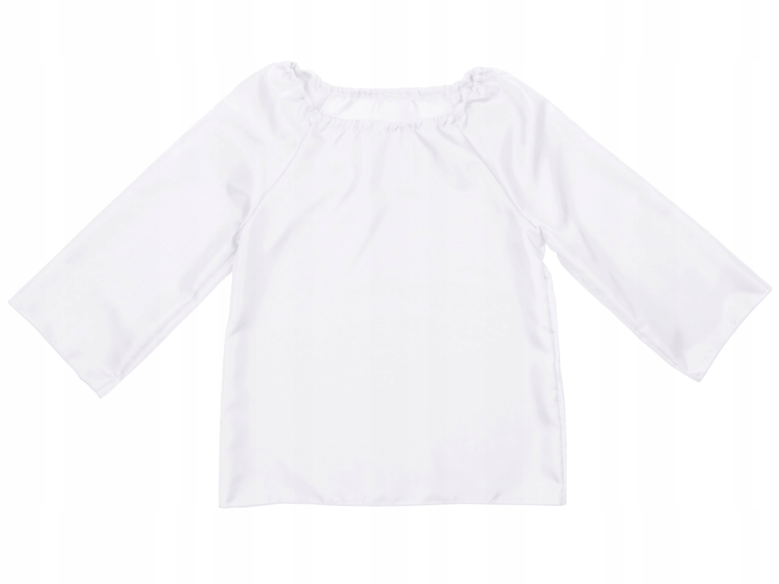 KOSZULA DŁUGI RĘKAW STRÓJ BIAŁA 116-128