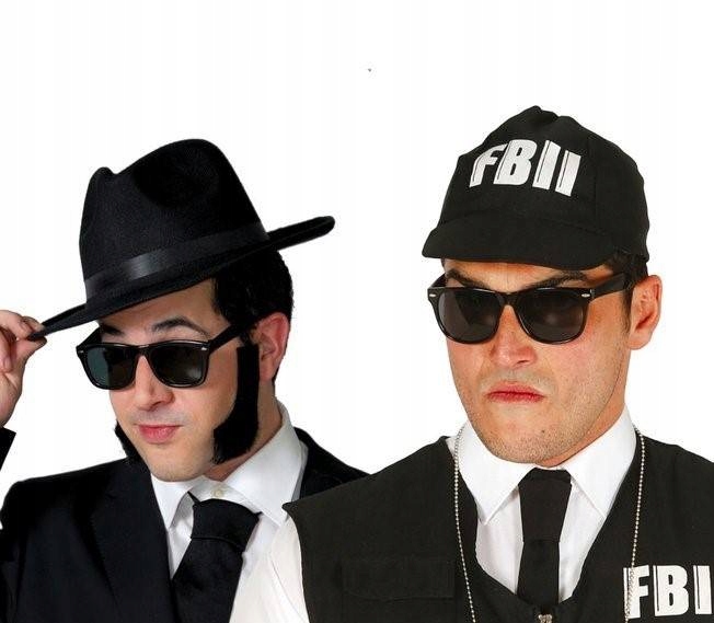 

Okulary Przeciwsłoneczne Czarne Gangster Policjant