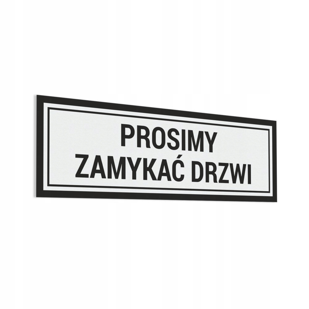 

Naklejka na drzwi Prosimy Zamykać Drzwi 10x30