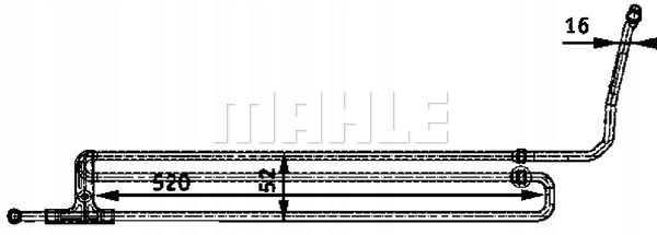 CHLODNICA OLEJU CLC 44 000P MAHLE Part number CLC 44 000P