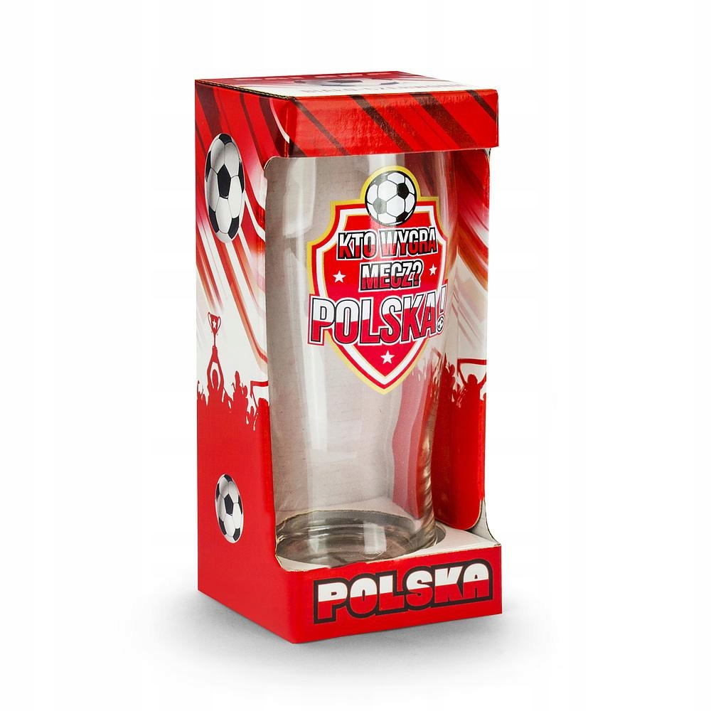 szklanka do piwa 500ml KTO WYGRA MECZ POLSKA — 3
