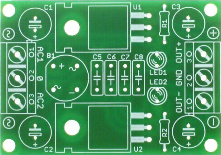

Modułowy zasilacz symetryczny, AVT3140 Pcb