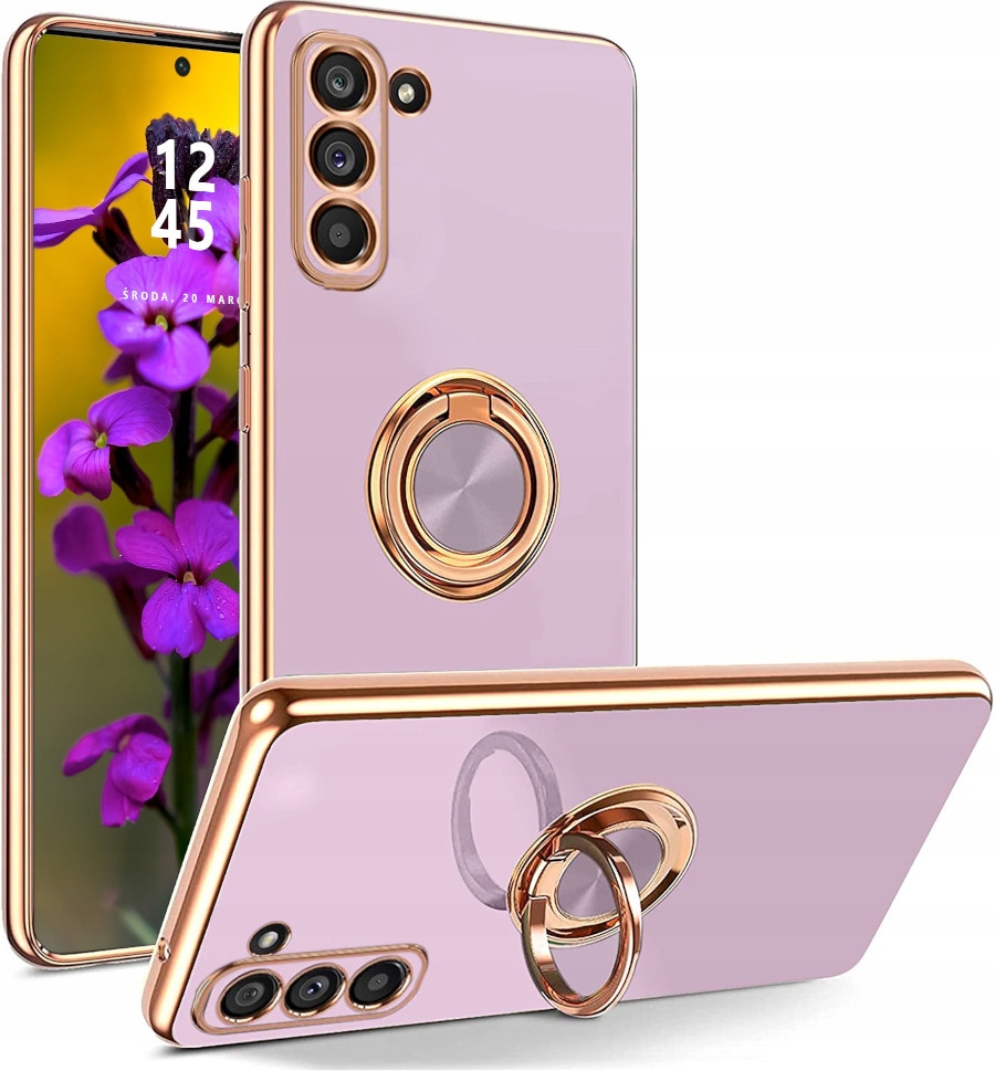 

Etui do Samsung A54 5G Silicone Ring Szkło
