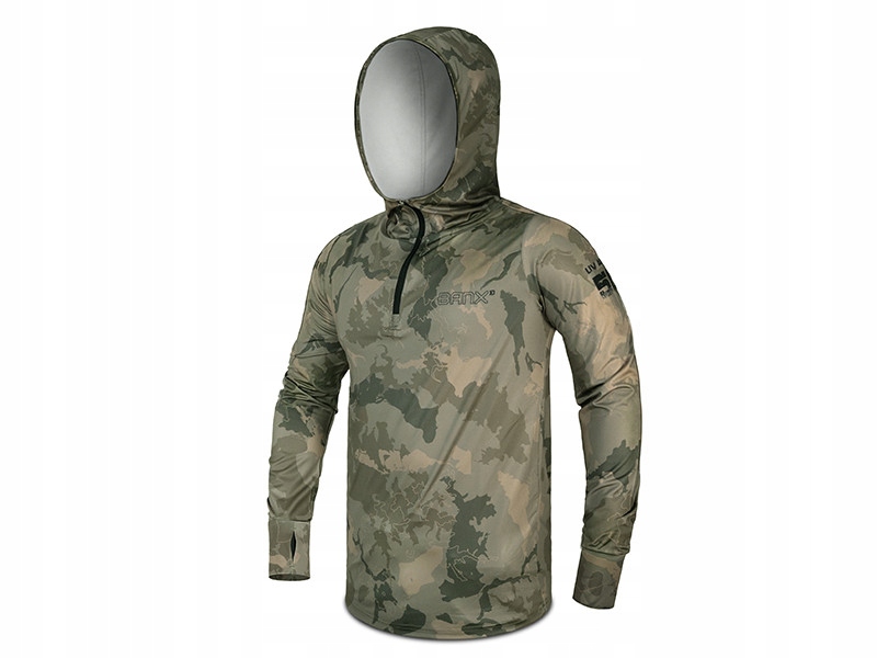 Mikina rybářská s kapucí Delphin Uv Armor 50+ Banx velikost 3XL