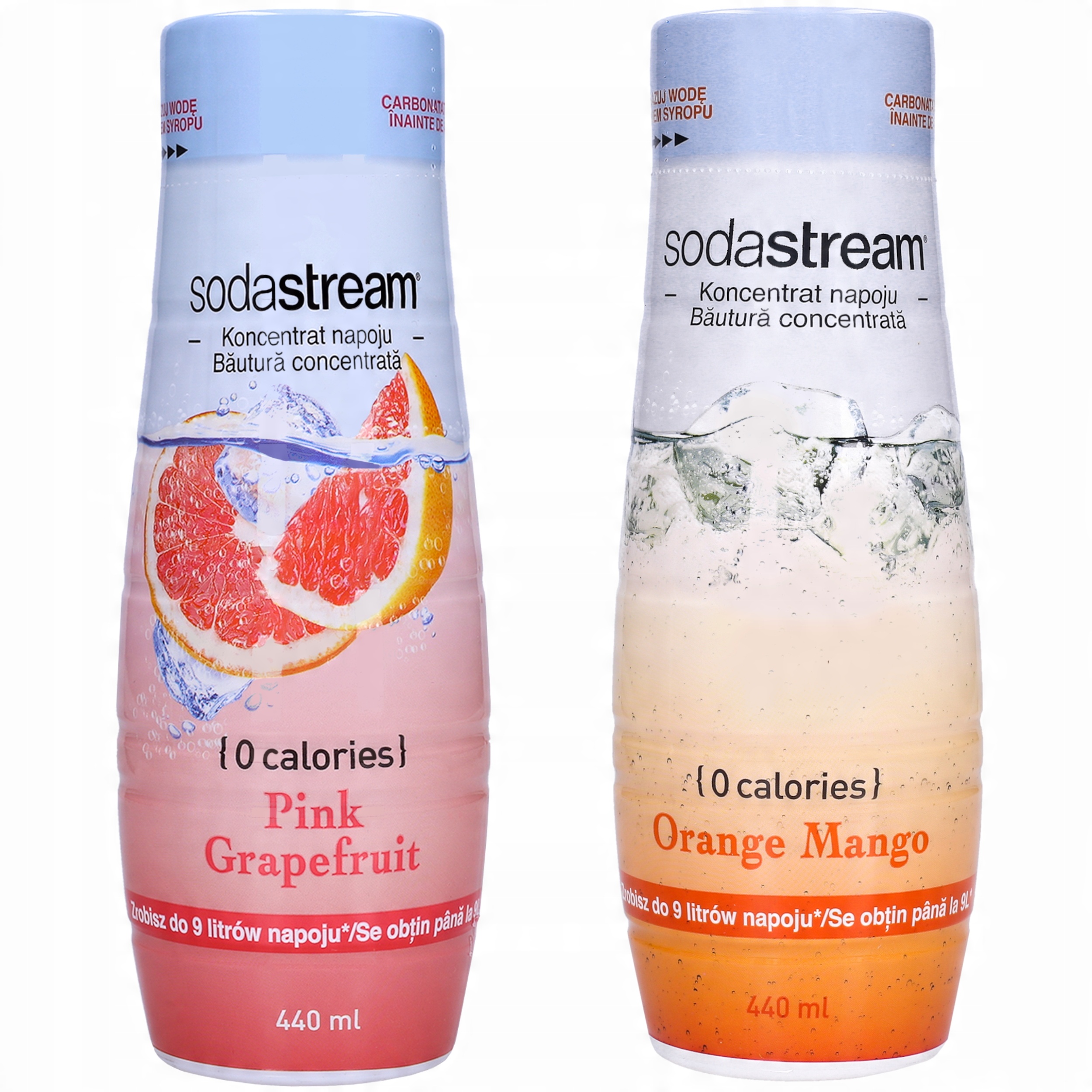 

Zestaw Grapefruit+orange-mango 0 Cukru Sodastream