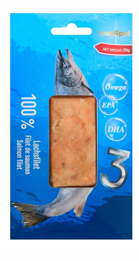 Levně 9X LOVE4PET Salmon filé 30g filé z lososa