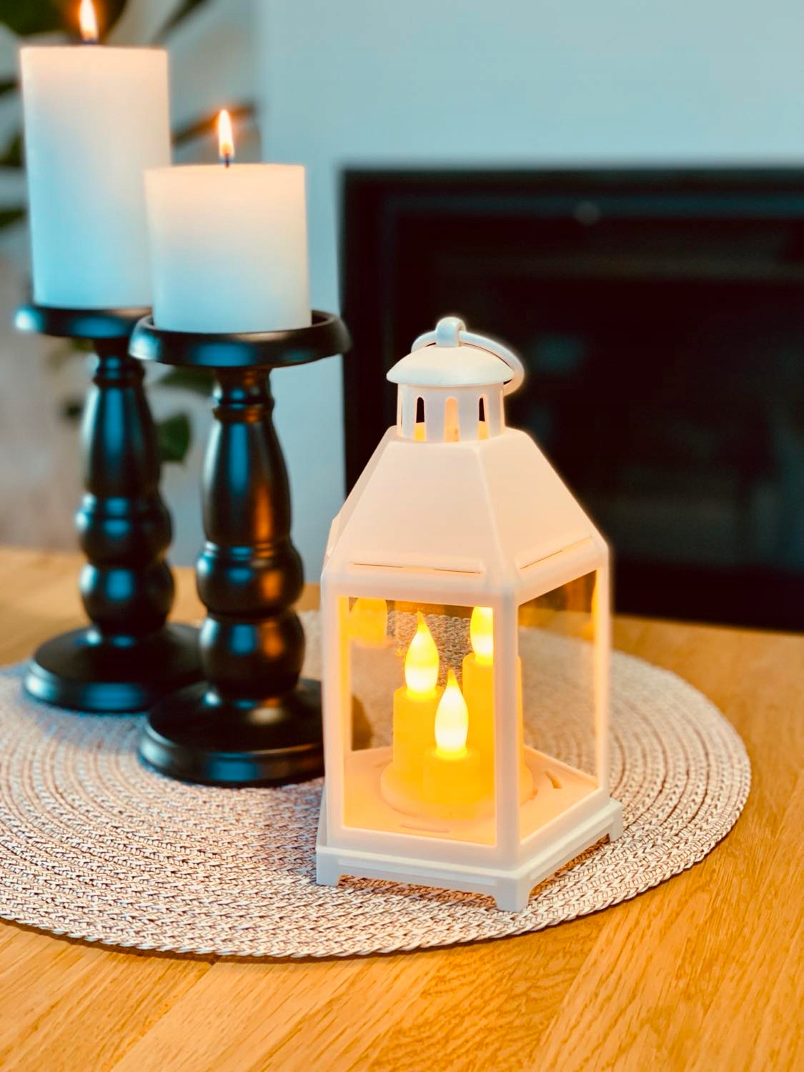 LAMPION LATARNIA ZE ŚWIECZKĄ LED OGRODOWA LAMPA ZNICZ ŚWIECZKA 23 Typ LED