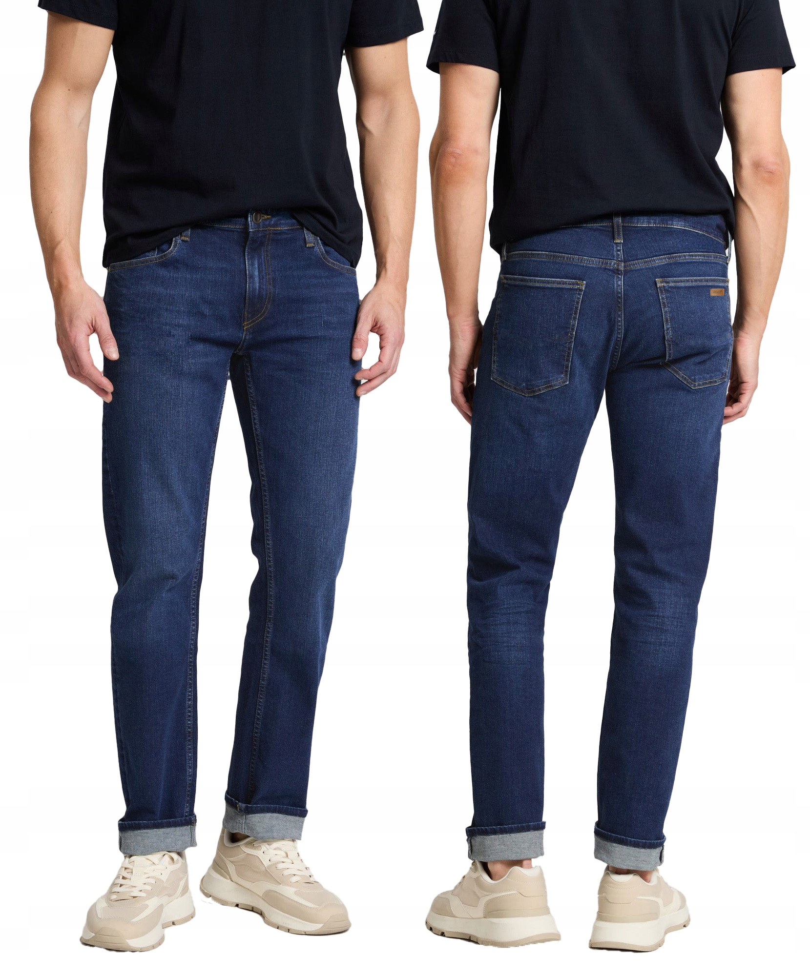 Długie Spodnie Męskie Jeans Texasy Dżinsy dla Wysokich Hunter 211/1 W34L36