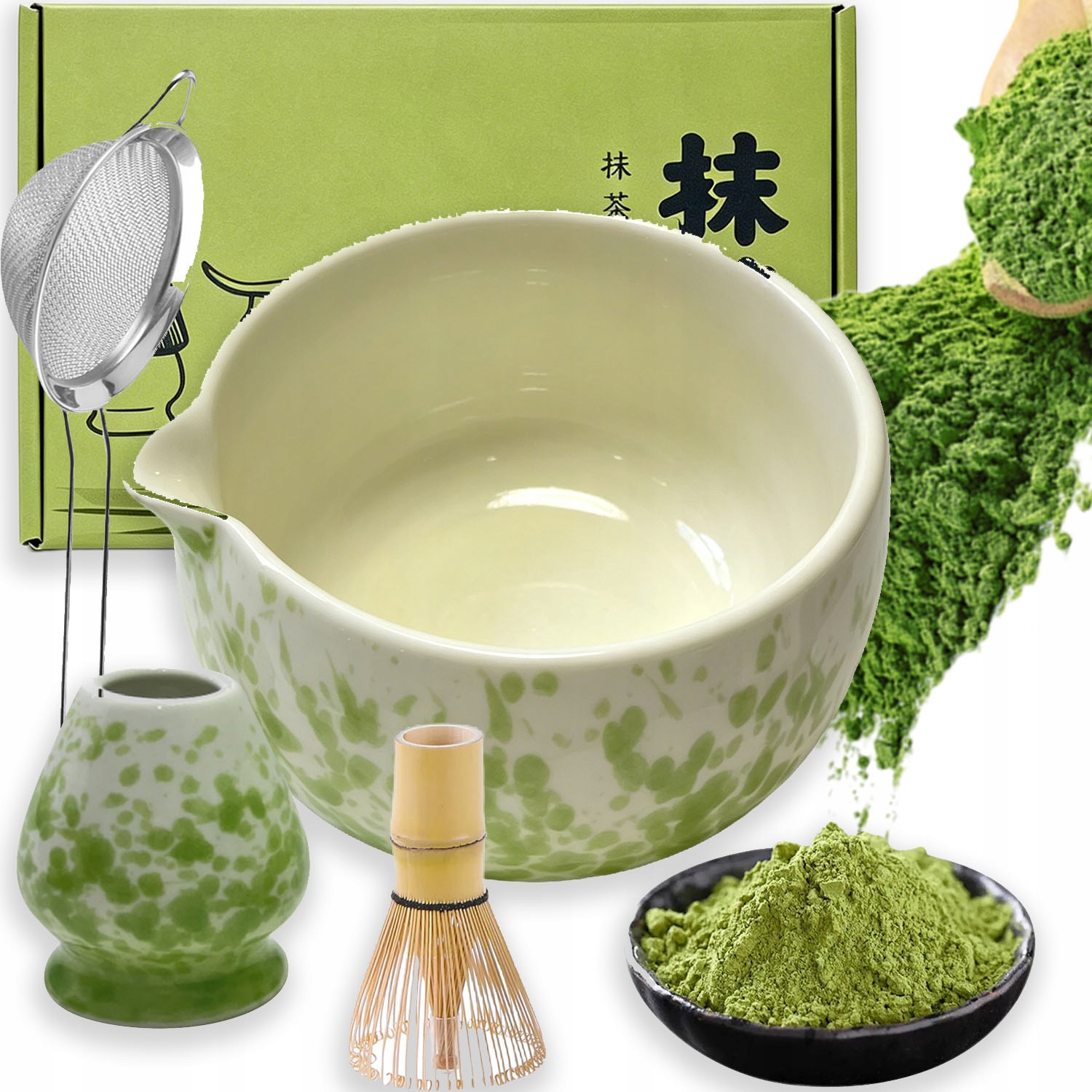 Dárková Sada Na Čaj Matcha Sada Na Přípravu Čaje Matcha 5 Ks