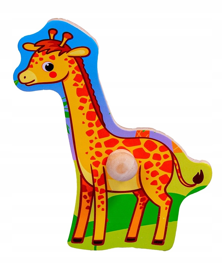 UKŁADANKA DREWNIANA ZOO Z UCHWYTAMI SMILY Marka Smily Play