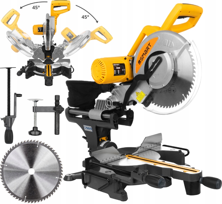 PIŁA UKOŚNICA Z POSUWEM 305MM 2000W + STÓŁ ROBOCZY EAN (GTIN) 5901769687110