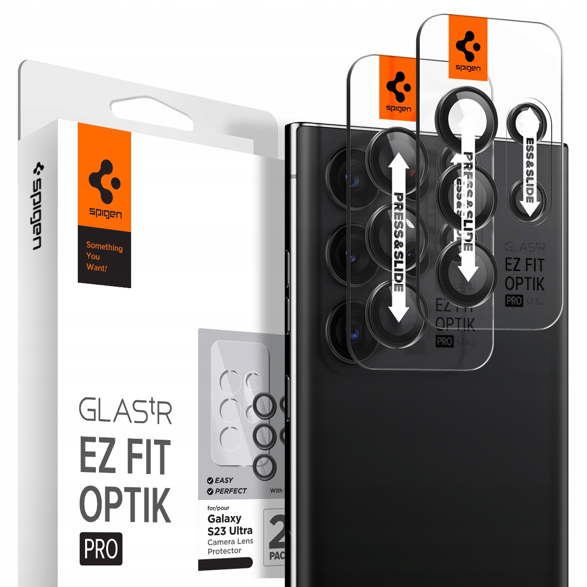 

Spigen Komplet Szkło Aparat Na Galaxy S23 Ultra