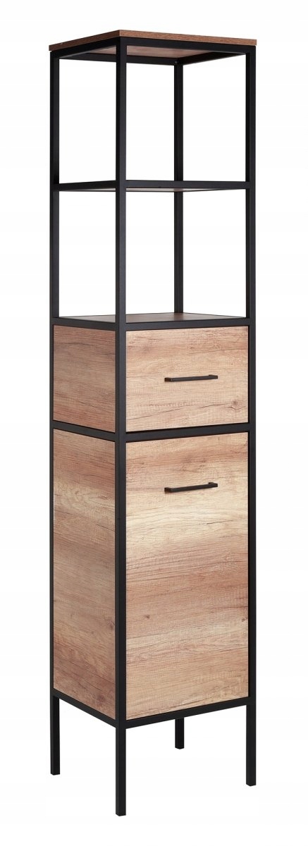 Słupek z szufladą i drzwiczkami MODUS LOFT Liczba półek 1