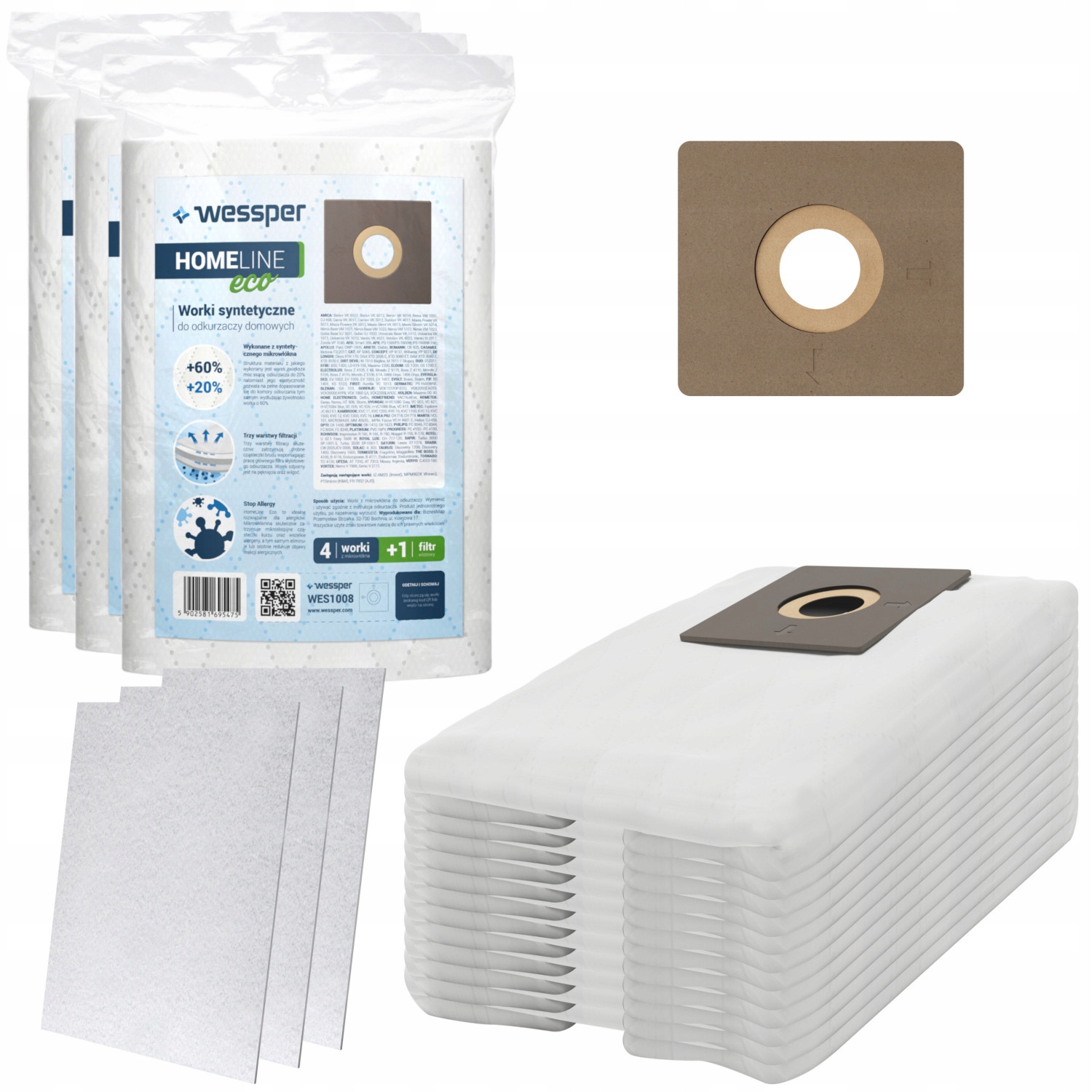 

12x Worki Do Odkurzacza Amica Qubis Base VJ1031