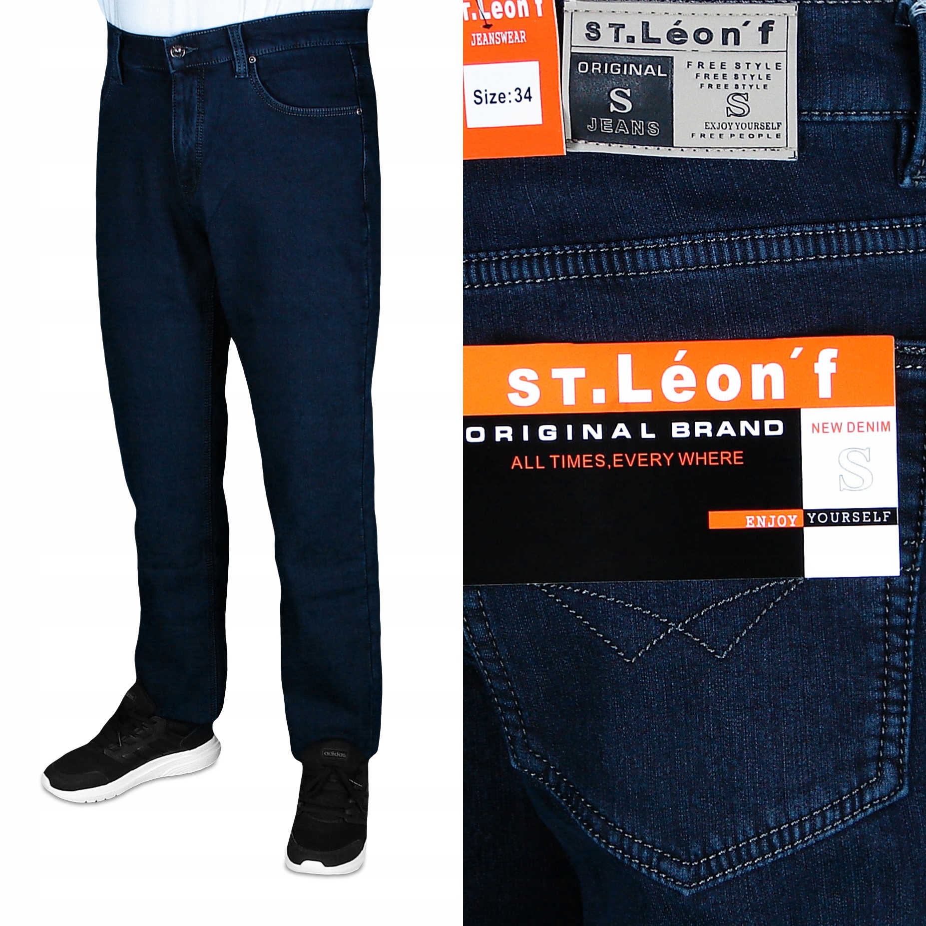 

Spodnie Męskie Jeans Ocieplane W40 L30 106-108 cm