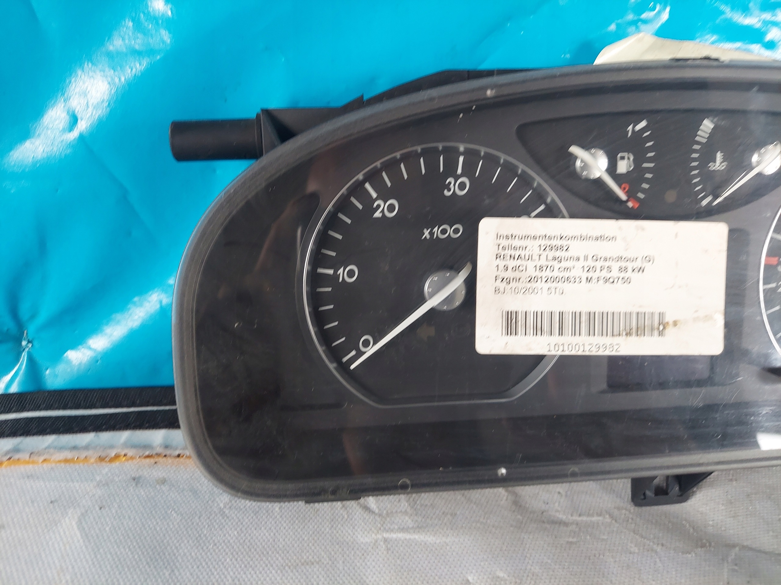 dials clock LAGUNA II 1.9 DCI 8200170314