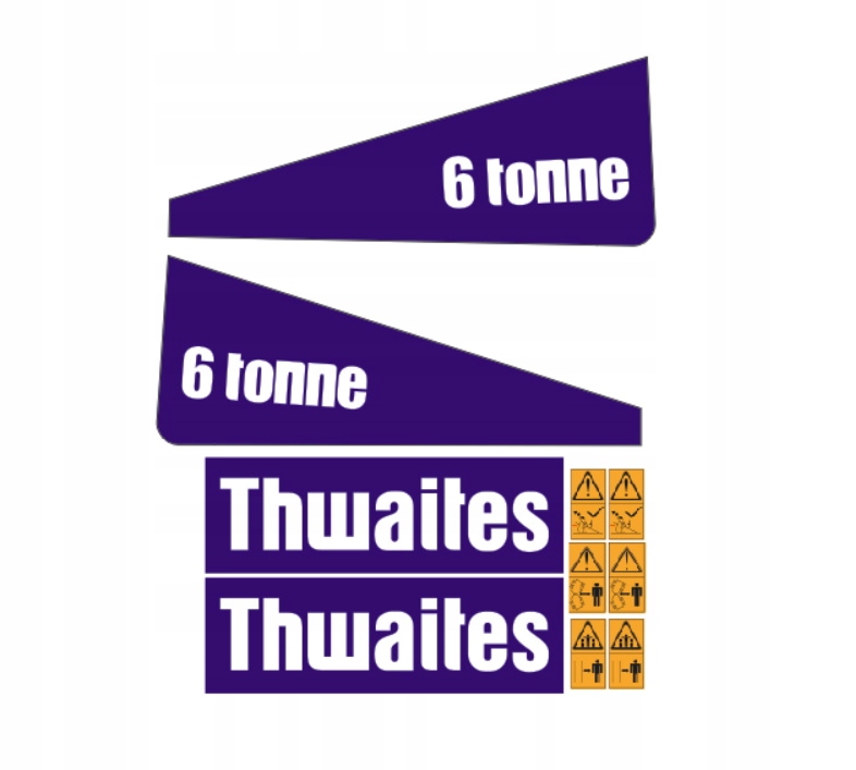 Samolepky Thwaites 6 Tonne