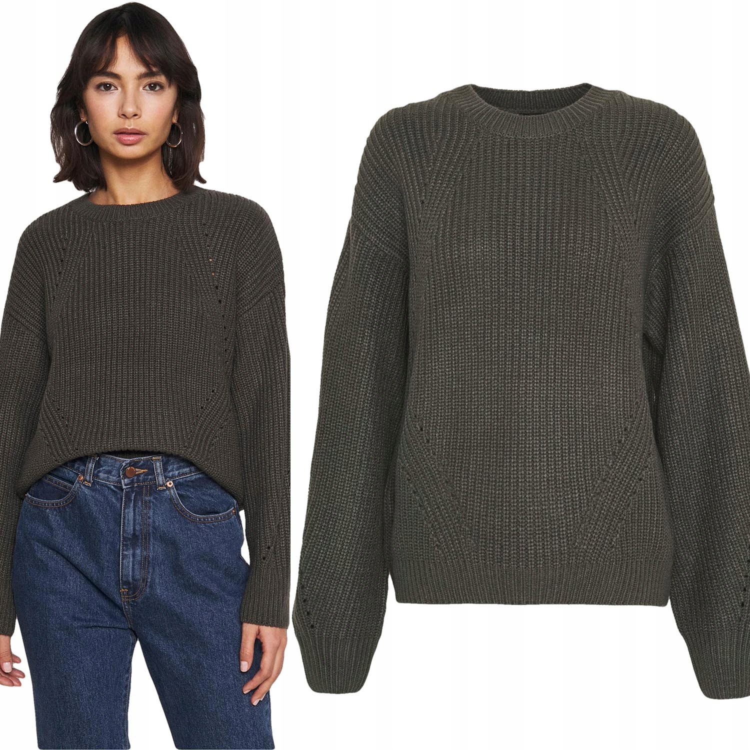 

New Look Sweter Splot Fashioned Grafit Tall M 38