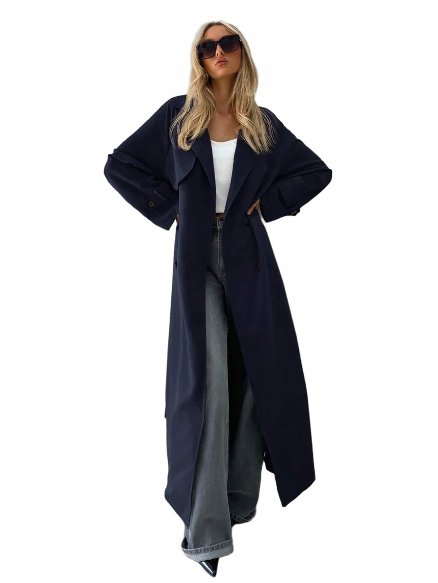 ykk DŁUGI TRENCZ DAMSKI XS