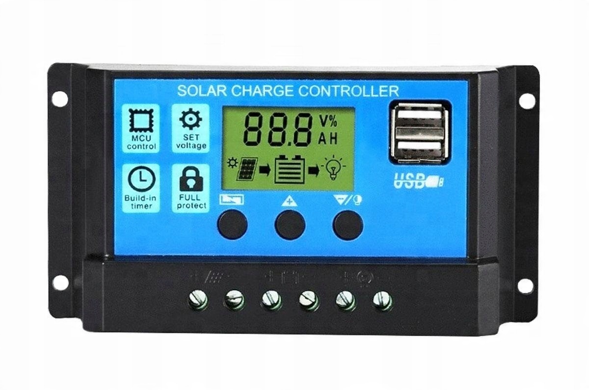 

Regulator Ładowania Kontroler Solarny LCD 12