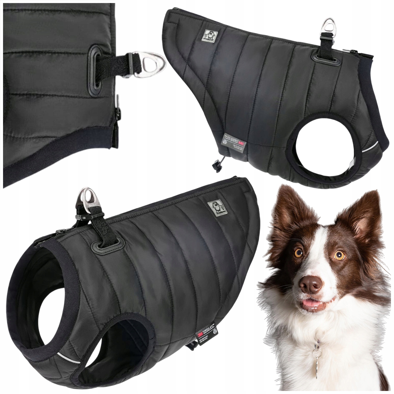 Levně Zateplená Péřová Vesta Pro Psa Truelove Seal Černá M