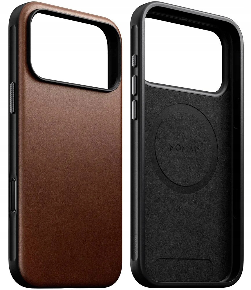 Pouzdro Nomad Modern Leather Case pro iPhone 17 Pro Max s MagSafe, hnědé