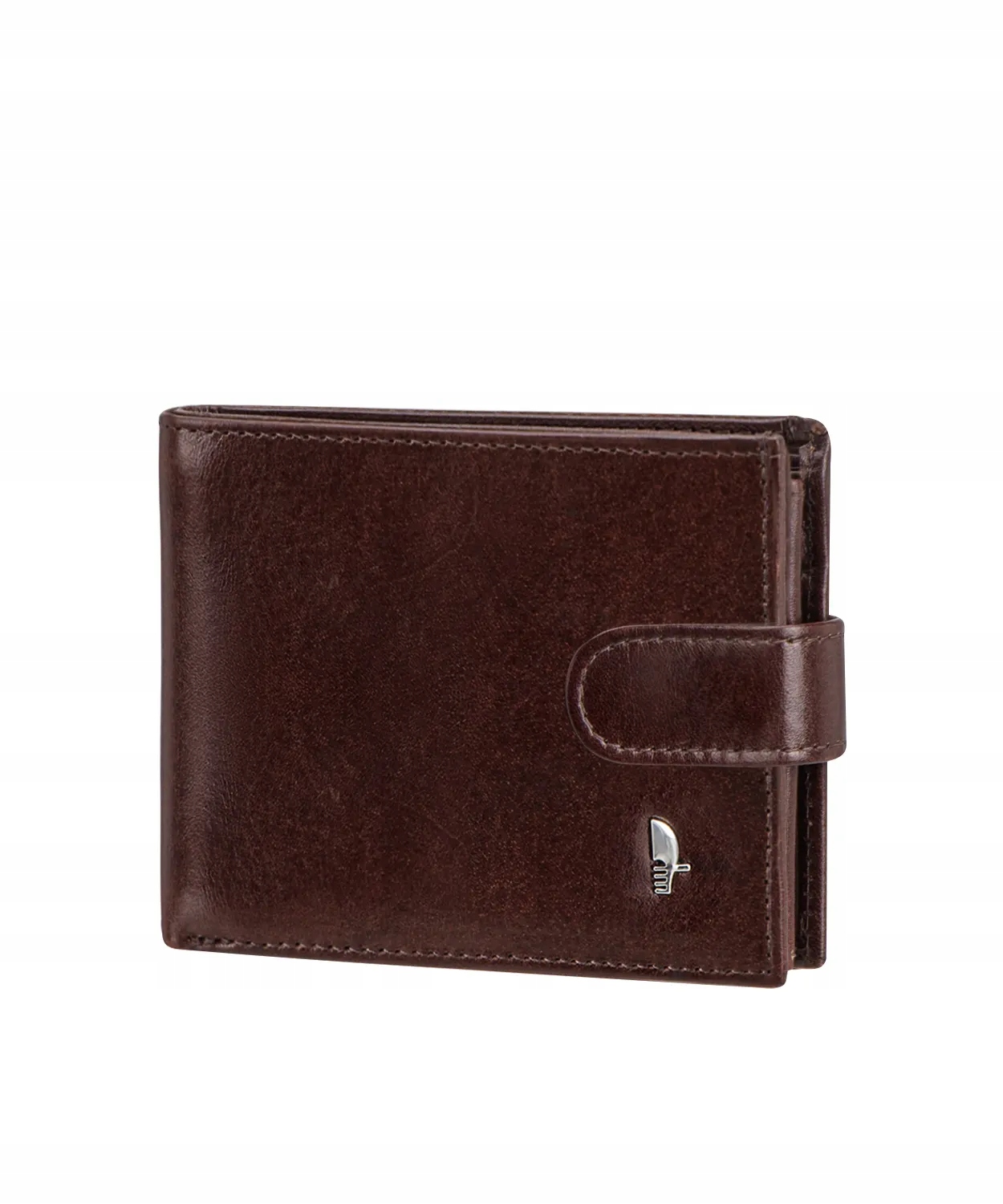 Portfel Męski Skórzany Skóra Naturalna Rfid Puccini Brązowy CR2307-2