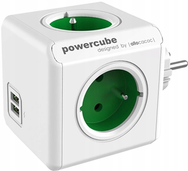 

PowerCube Original rozgałęźnik 4 gniazda 2xUSB
