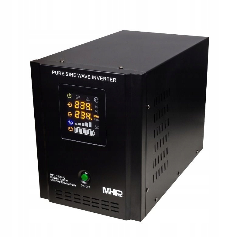 Záložní zdroj MHPower MPU-1200-12, Ups, 1200W, čistý sinus, 12V; MPU-1200-1
