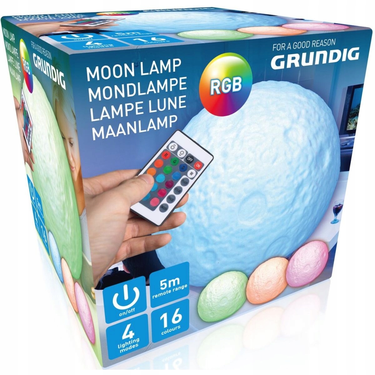 

Grundig Lampka nocna Led Rgb księżyc