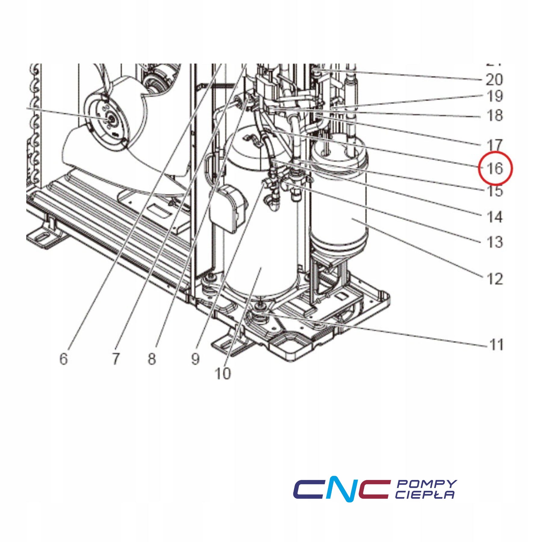 257873 S70E53202 Thermistor (comp.surface) Snímač teploty Mitsubishi