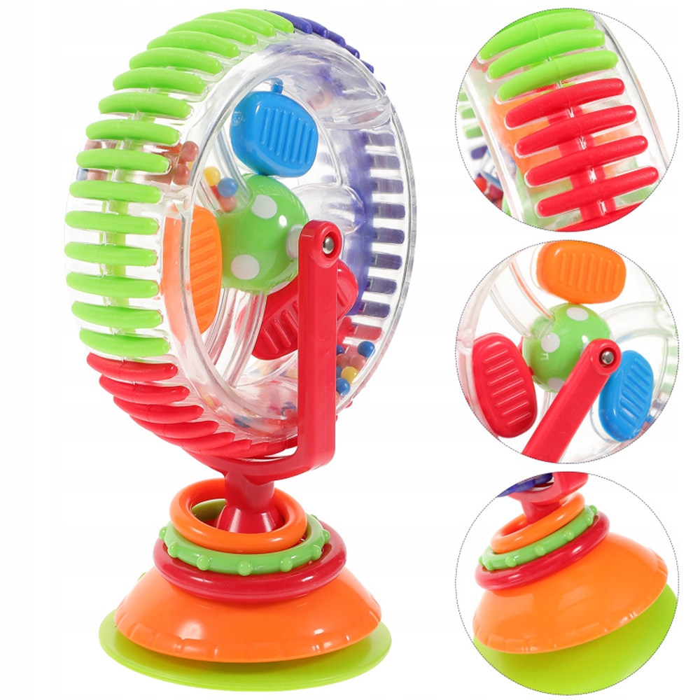 MŁYNEK KOŁOWROTEK PRZYSSAWKA ZABAWKA SENSORYCZNA GRZECHOTKA DIABELSKI MŁYN