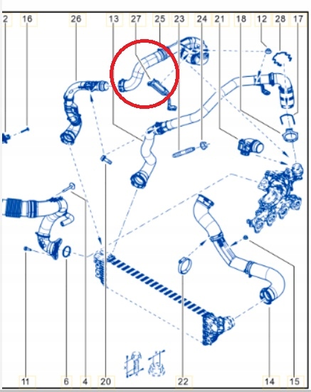 RURA WĄŻ TURBO TURBINY MASTER 3 III 2.3dCi OPEL MOVANO 2.3 CDTI 2019- Producent części ASQ