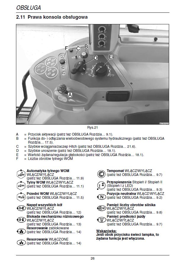 Instrukcja obsł FENDT FARMER VARIO 309 310 311 312 Tytuł Instrukcja fendt