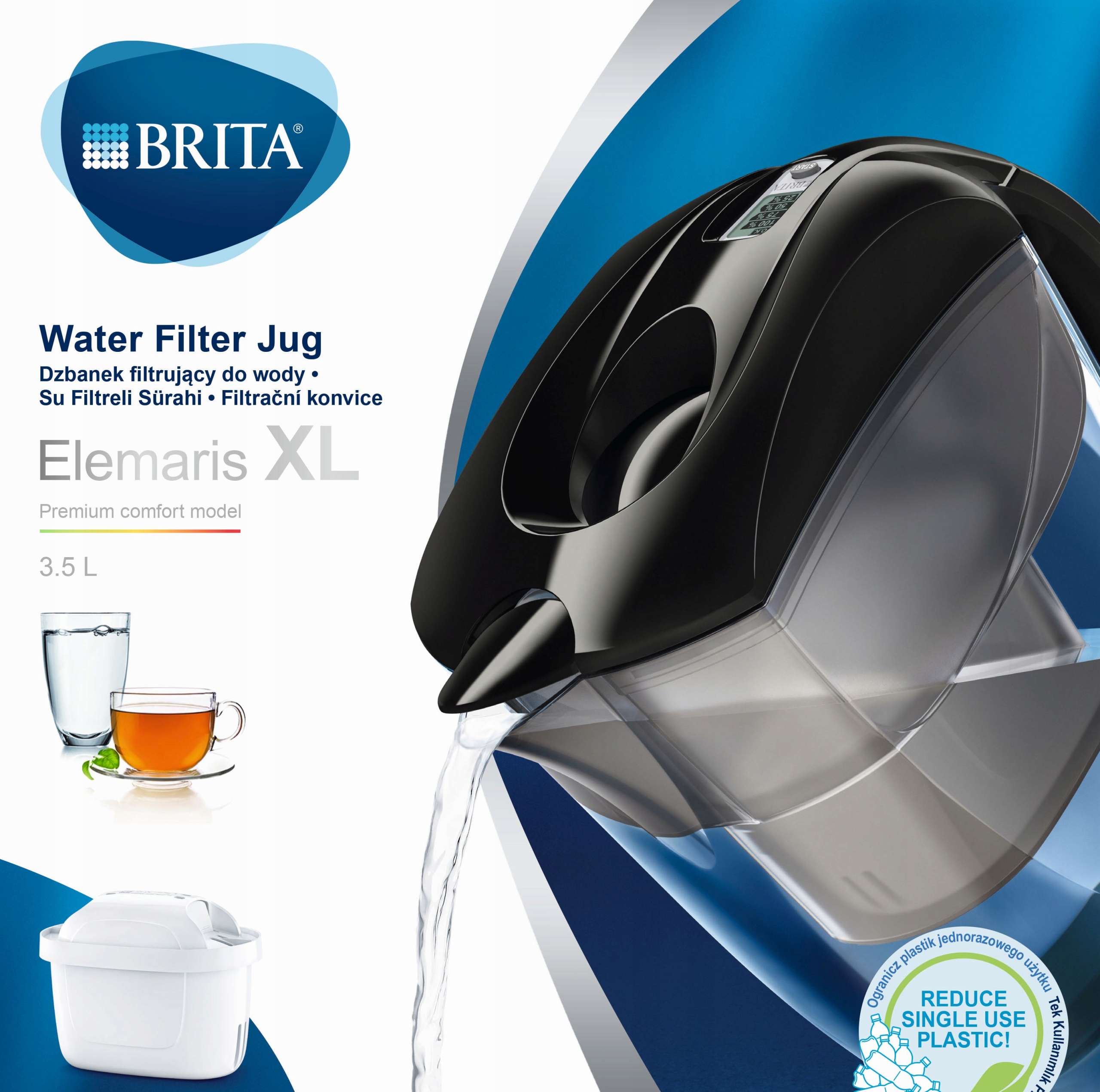 

Dzbanek Brita Elemaris XL Na Wkłady Filtry Maxtra