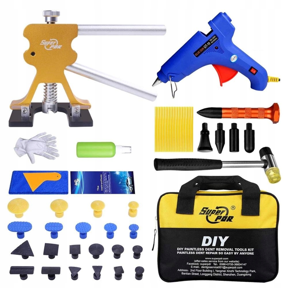 Sada na odstraňování promáčklin Puller Pdr Lepidlo Kladivo