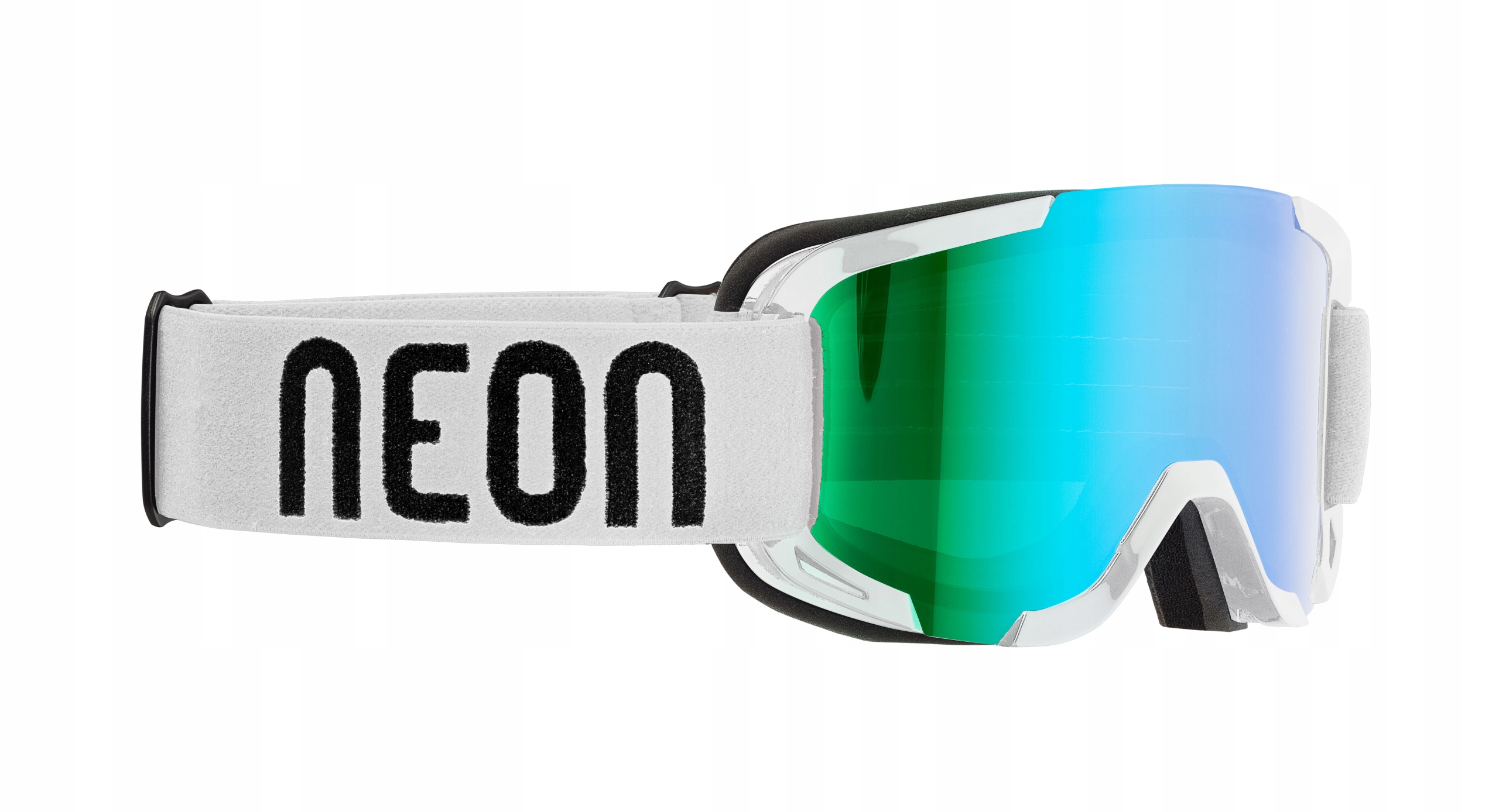 GOGLE NARCIARSKIE NEON RIDER WHITE PHOTO PLUS BLUE CAT 1-2