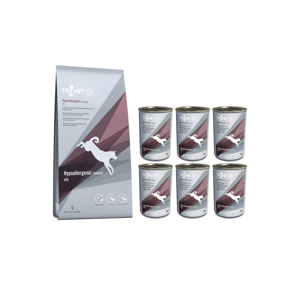 Levně Trovet Dog Ipd Hypoallergenic Insect 10 kg 6 x 400 g – hmyz pro psy