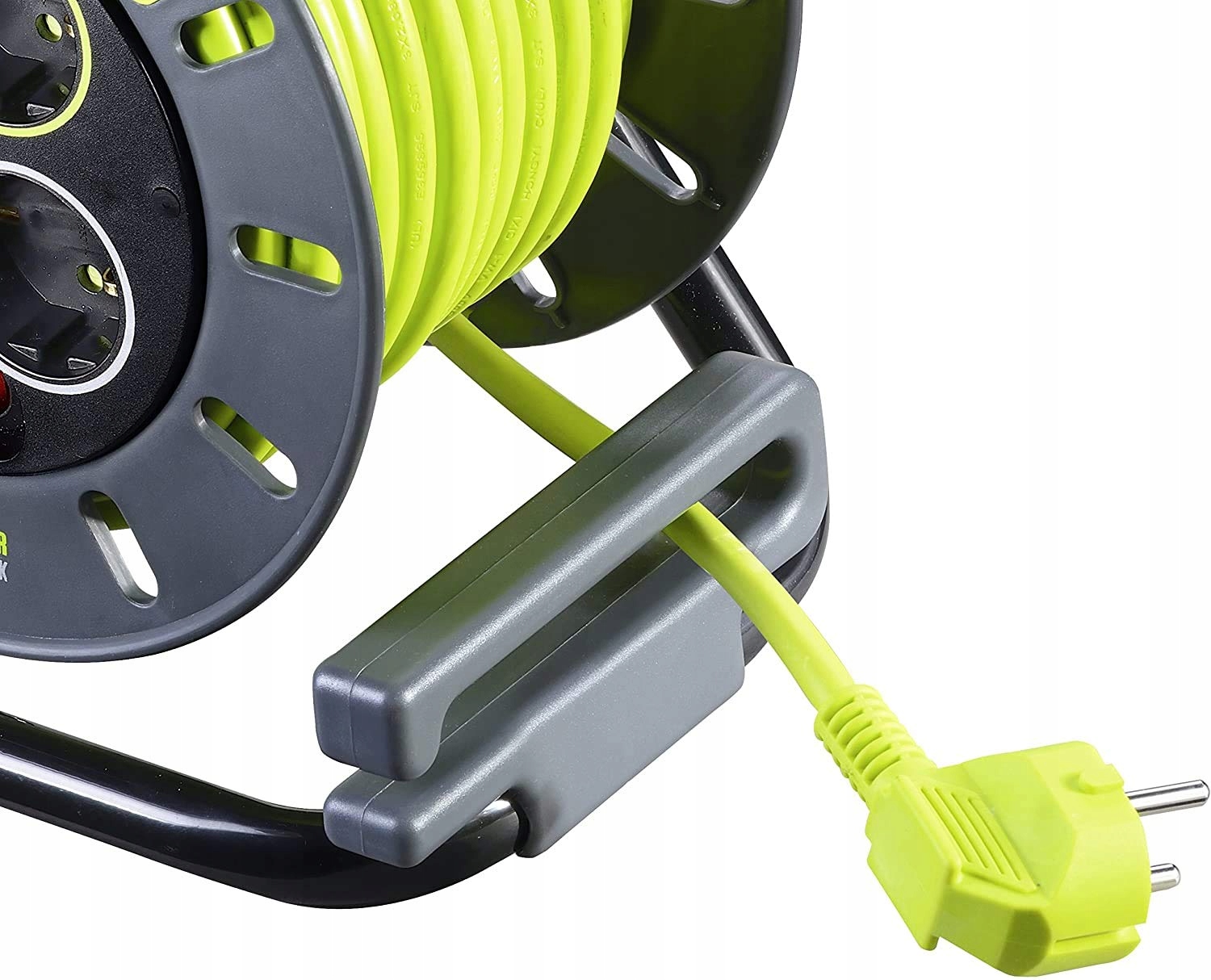 MASTERPLUG Przedłużacz Zwijany 3000W 250V Szary Pistacjowy Zielony — miniatura 5